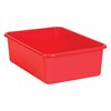 Teacher Created Resources Storage Bin, Plastic, Red, 3 PK 20404